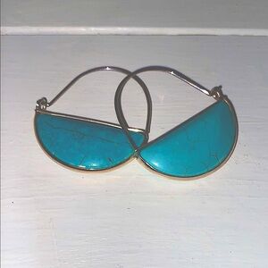 Turquoise Hoop Earrings